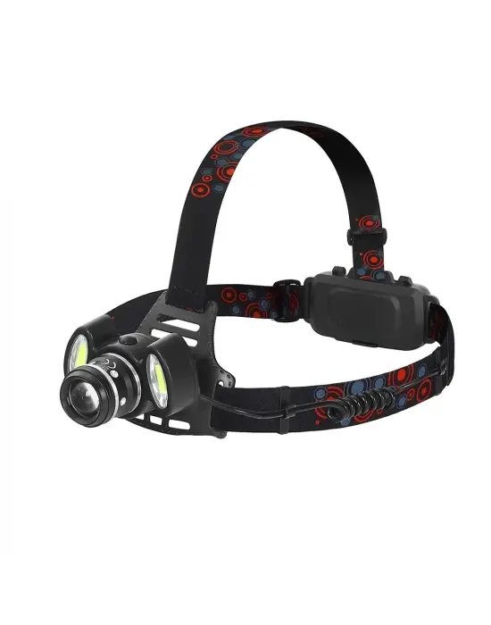 6000 Lümen 3 Başlık Şarjlı Kafa Lambası  Wt-630