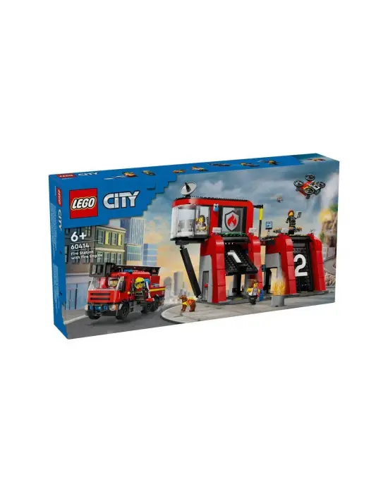 60414 Lego City İtfaiye Kamyon ve İtfaiye Merkezi 843 parça +6 yaş