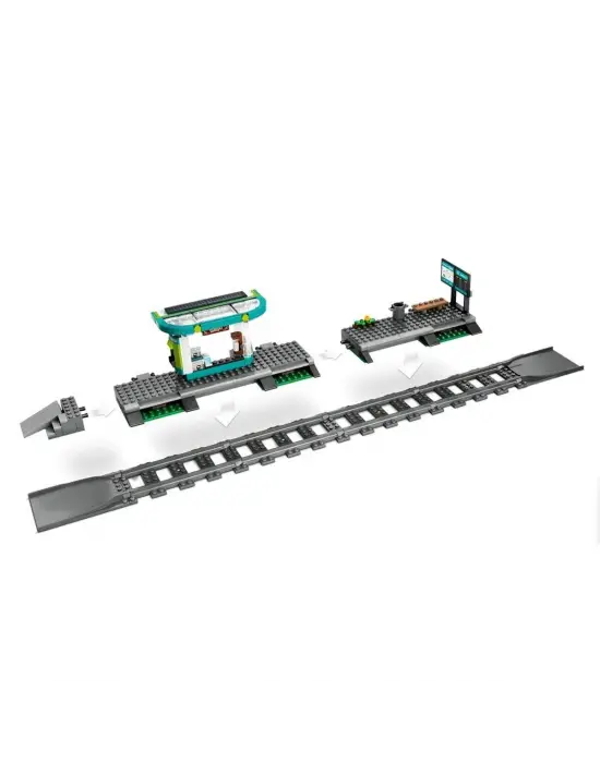 60423 Lego City Şehir Merkezi Tramvay İstasyonu 811 parça +7 yaş
