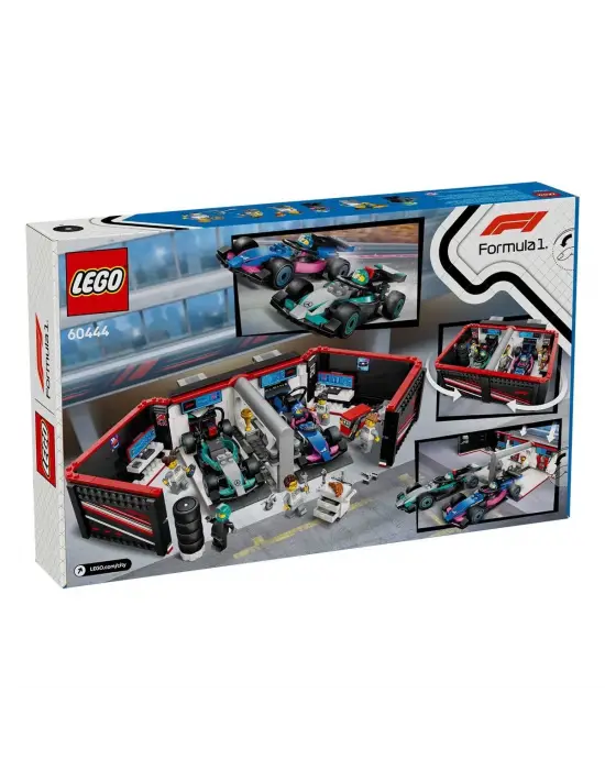 60444 Lego City F1 Garajı ve Mercedes-AMG ve Alpine Arabaları 678 parça +7 yaş