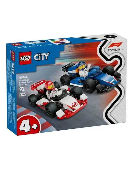 60464 Lego City F1 Williams Racing ve Haas F1 Yarış Arabaları 92 parça +4 yaş