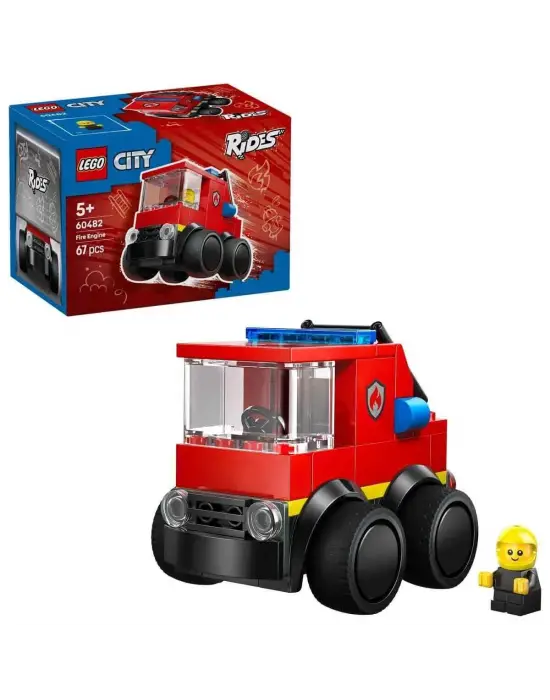 60482 Lego City Rides İtfaiye Kamyonu 67 parça +5 yaş