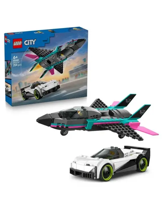 60489 Lego City Jet, Arabaya Karşı 259 parça +6 yaş