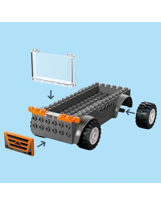 60491 Lego City Motosiklet Taşıyıcı 88 parça +4 yaş
