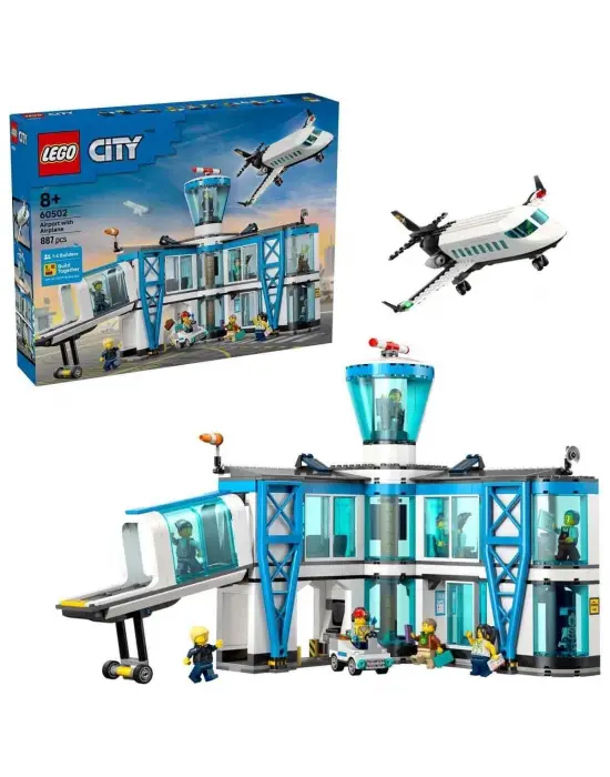 60502 Lego City Havaalanı ve Uçak 887 parça +8 yaş