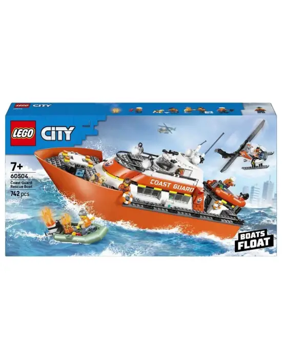 60504 Lego City Sahil Güvenlik Kurtarma Botu ve Helikopteri 742 parça +7 yaş