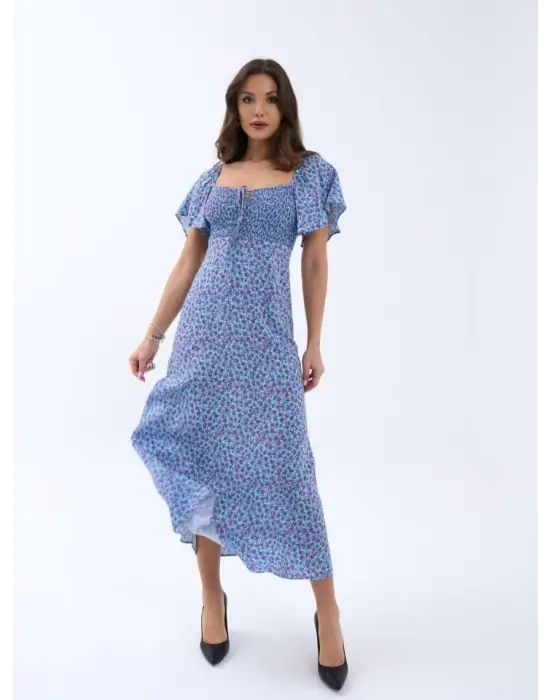 Omarı Elegan İnce Askılı Siyah Elbise