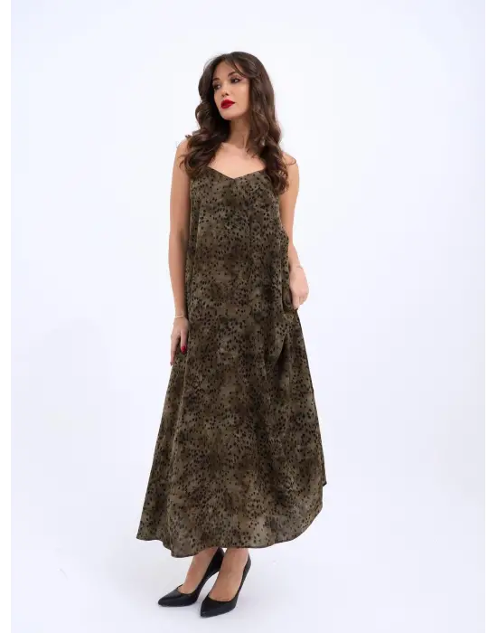 6250 ELBİSE-SİYAH HAKİ