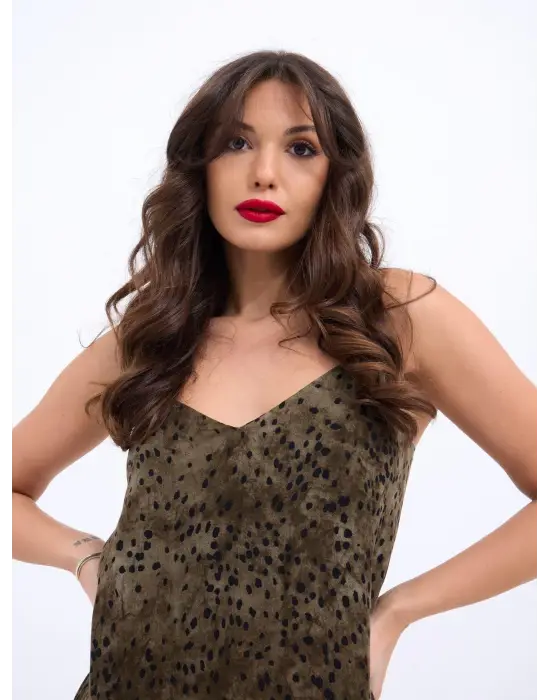 Omarı Siyah Hakiki Deri Elbise - Kadınların Favorisi