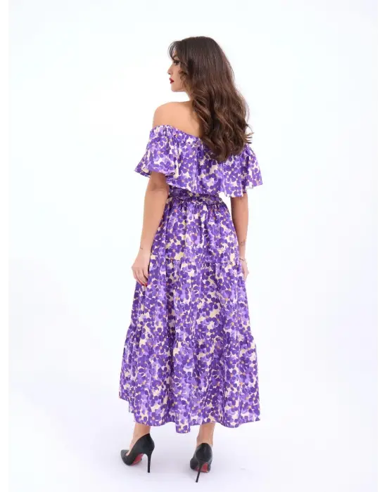 Omarı Trendsetter Siyah Şifon Elbise