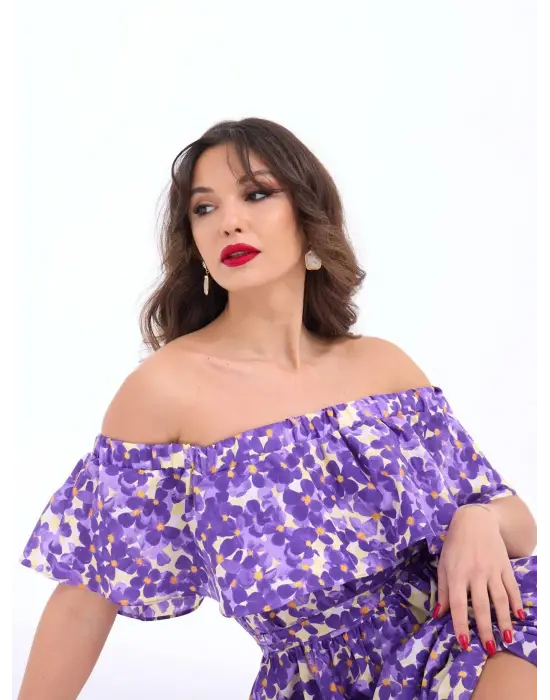 Omarı Trendsetter Siyah Şifon Elbise