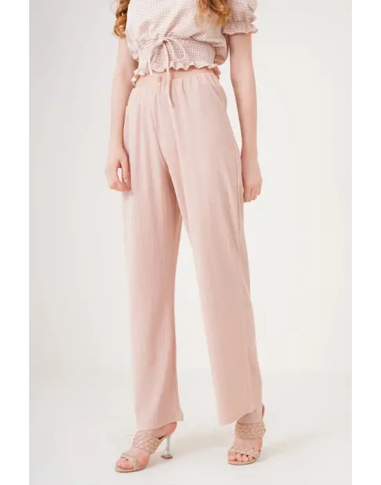 6543 Örme Pantolon - Bisküvi