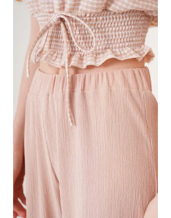 6543 Örme Pantolon - Bisküvi