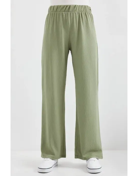 6543 Örme Pantolon - Çağla