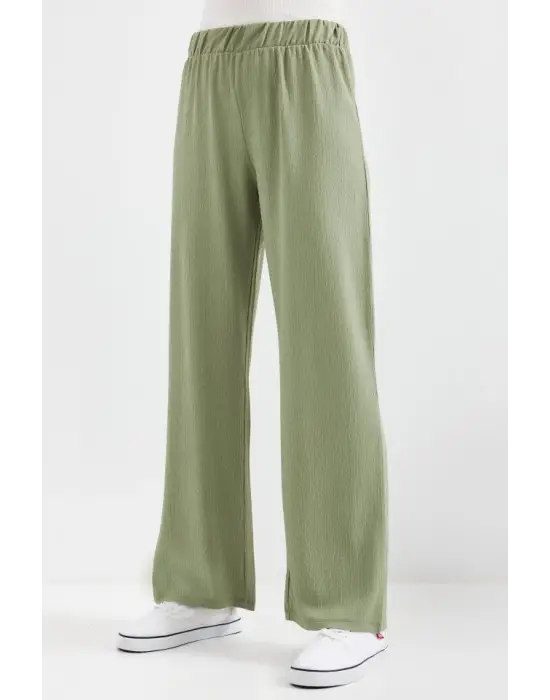 6543 Örme Pantolon - Çağla