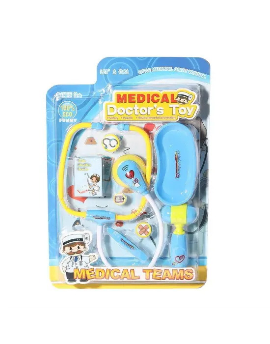 66001C-23 KARTELADA IŞIKLI SESLİ DOKTOR OYUN SETİ (Ürün oyuncaktır)