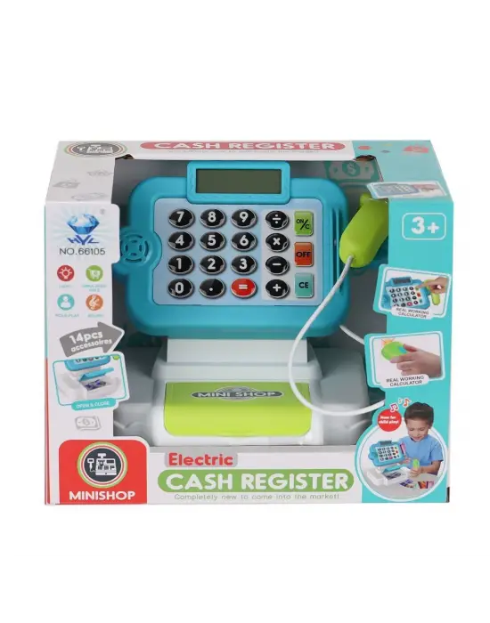 Omarı Sesli ve Işıklı Yazar Kasa Oyuncak Seti