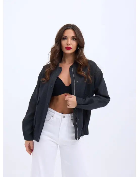 Omarı Kadife Ceket - Trend ve Şık Model