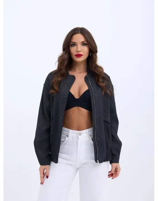 Omarı Kadife Ceket - Trend ve Şık Model