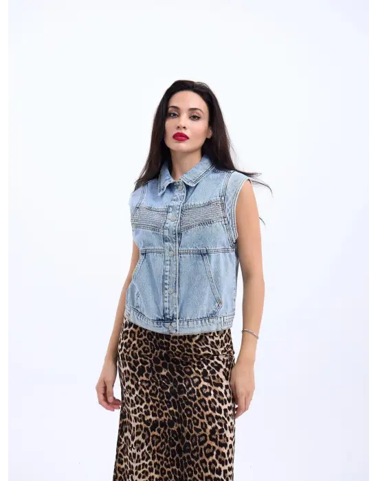 6779 KOT YELEK-MAVİ