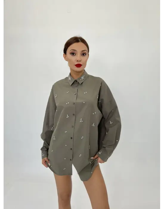 Omarı Yırtılmaz Kumaşıyla Dayanıklı Gömlek - Hakiki