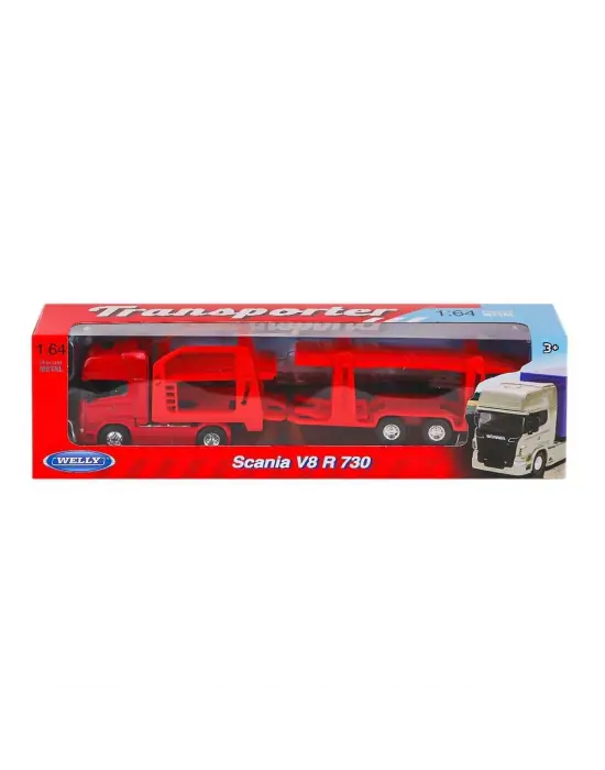 68023SS-F-GW Welly Taşıyıcı Scania R730 1:64 -Vardem Oyuncak