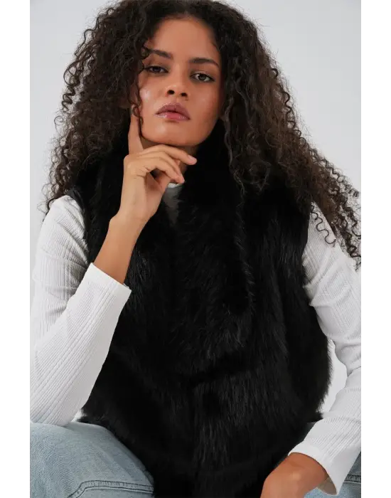 Modern Kürklü Yelek