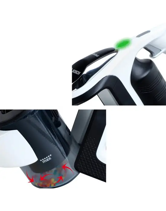 6812 Bosch Oyuncak Beyaz Elektrik Süpürgesi Sesli + Işıklı