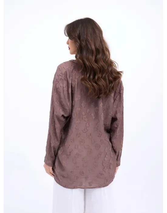 Omarı Retro Tarzında Klasik Gömlek