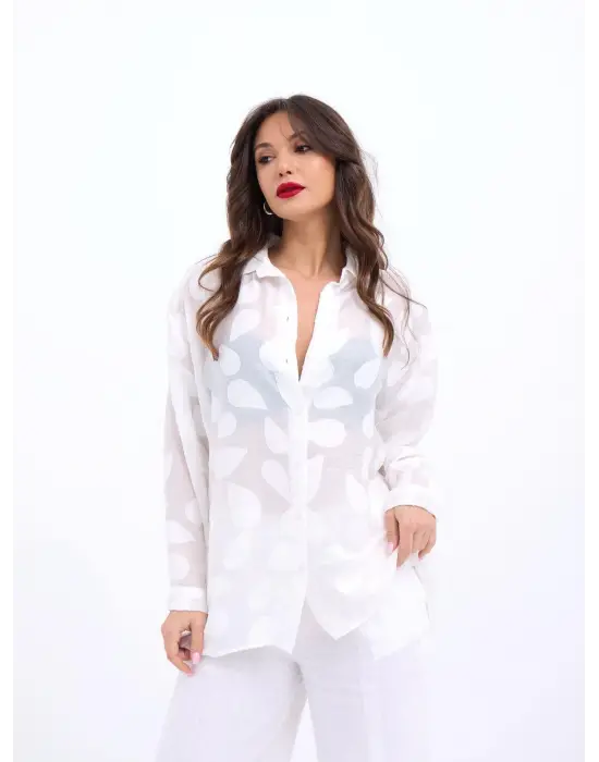 Omarı Şık Denim Gömlek Kansas City