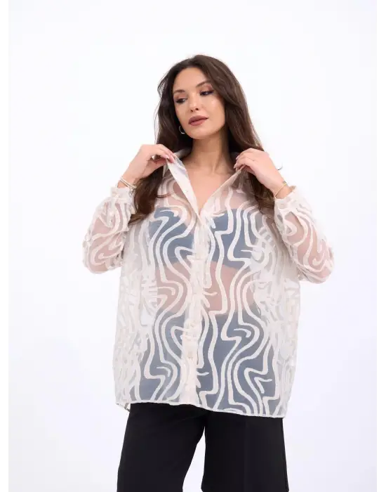 Omarı Şık Siyah Gömlek Modeli - Trendsetter Erkek Koleksiyonu