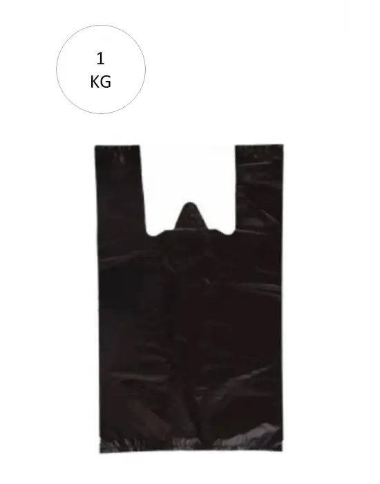 Siyah Atlet Poşet Mini Boy 20x34 cm Takriben 235 Adet 1 Kg