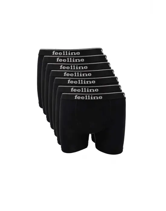 Doğal Pamuklu Siyah Erkek BoxerM