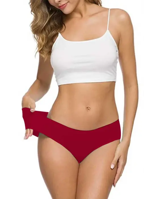 Omarı Dikişsiz Lazer Kesim Esnek Kadın Külotları