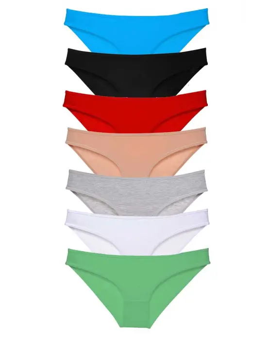 Şık Likralı Kadın Slip Külot Set