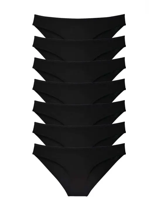 Tarz Kadın Slip Seti Siyah