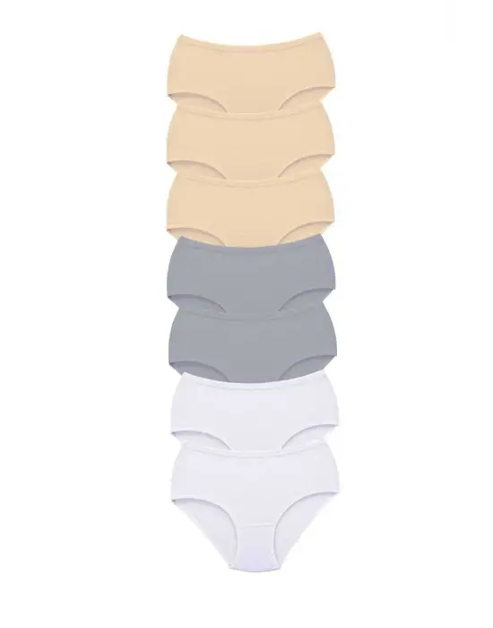 7 Adet Tutku Kadın Yüksek Bel   Kalın Lastik Külot S20
