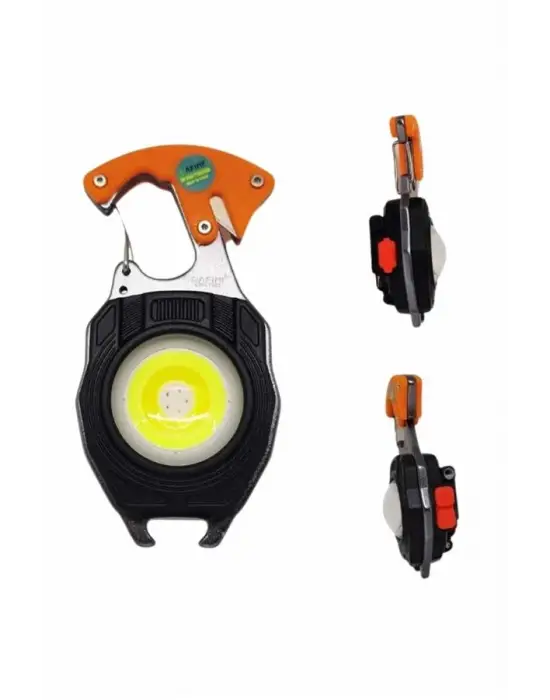 7 Modlu Mini Led Lamba Anahtarlık Usb Şarjlı Kamp İçin Taşınabilir