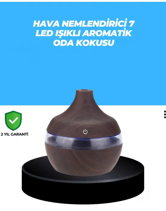 7 Renk Dinlendirici Led Işıklı Aroma Buhar Makinesi