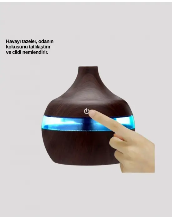 7 Renk Led Işıklı Ultrasonik Aroma Difüzör 300 Ml