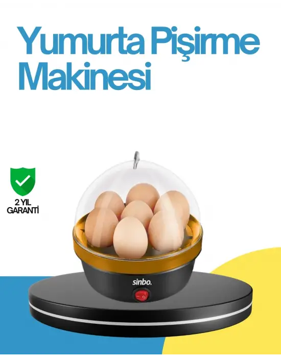 7 Yumurta Kapasiteli Yumurta Pişirme Makinesi Rafadan Orta Ve Katı