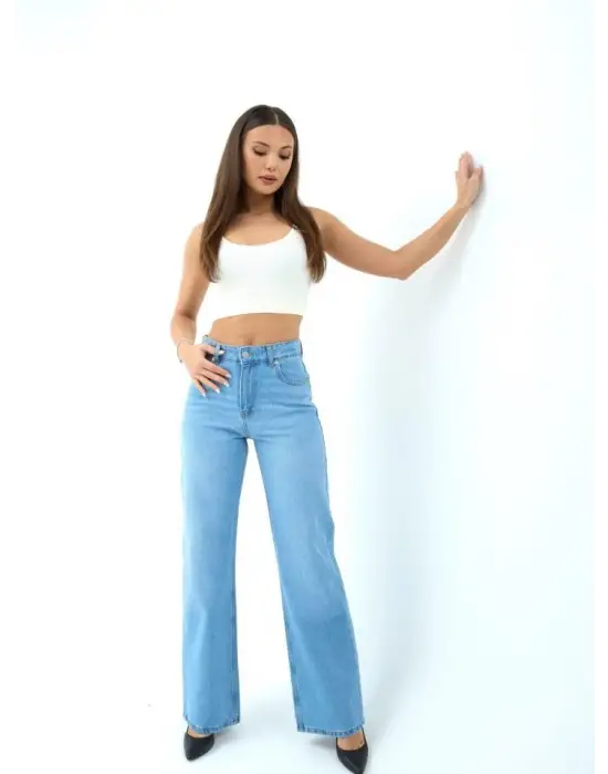 7044 KOT PANTOLON-MAVİ