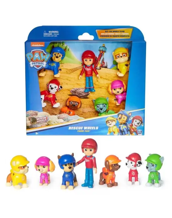 70443 SUN-SPM-FİGÜR SET PAW PATROL RESCUE WHEELS TEMALI 7Lİ