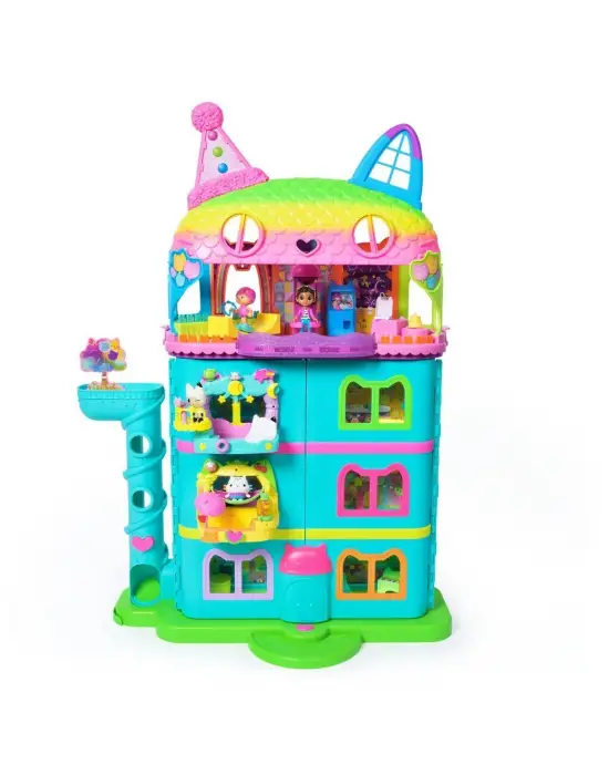 70742 Gabbys Dollhouse Festival Evi Eğlenceli Müzikli Oyun Seti 63 cm -Spinmaster