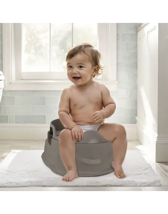 Omarı Yükseklik Ayarlı Lazımlık Basamak - Taş Gri