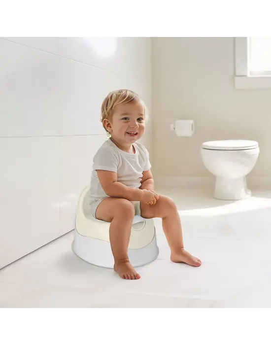 Omarı Bebek İçin Rahatlatıcı Bej Lazımlık