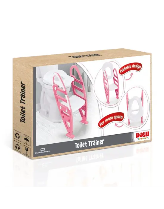 7250 Kaymaz Ayarlı Merdivenli Tuvalet Pembe -Dolu