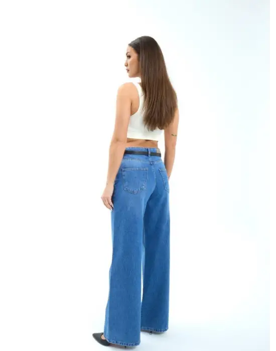 7398 KOT PANTOLON-MAVİ