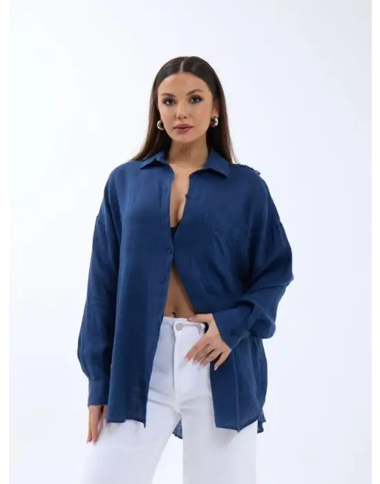 7399 GÖMLEK-LACİVERT