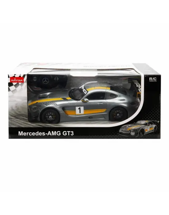 Omarı Işıklı Gri Mercedes AMG GT3 RC Araba - Güç ve Hız